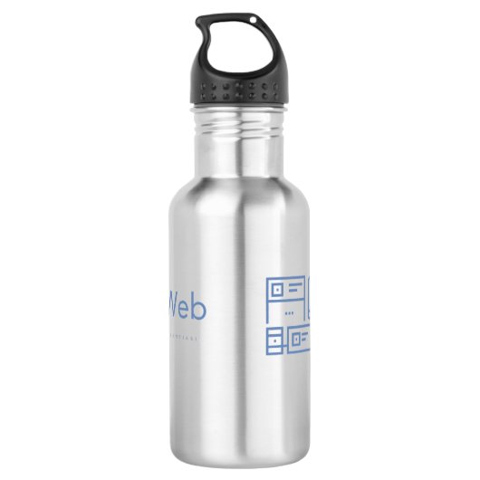 Garrafa de Agua Mon Space Web Edelstahlflasche (Rückseite)