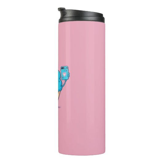 Garrafa Personalizada cupcake (Julia) Thermosbecher (Nach rechts gedreht)