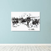 Garret bringt Billy das Kind 1880 ein Leinwanddruck (Insitu (Holzboden))