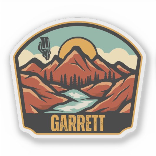 Garrett, Illinois Aufkleber (Vorderseite)