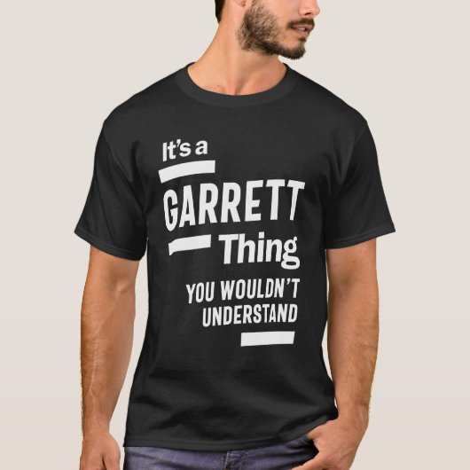 Garrett Personalisiert Name Birthday Geschenk T-Shirt (Vorderseite)