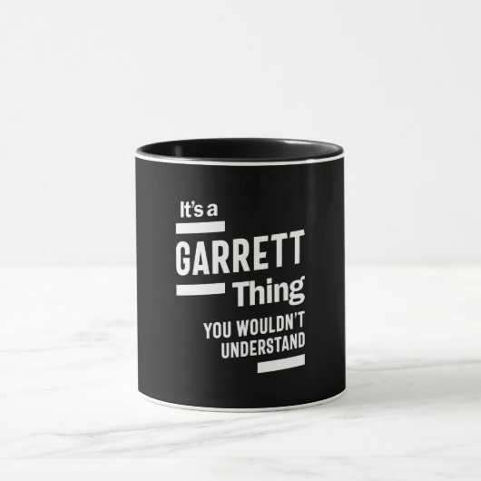 Garrett Personalisiert Name Birthday Geschenk Tasse (Zentrum)