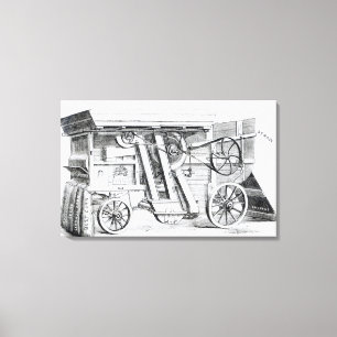 Garrett und Sohn-Patent kombiniertes Dreschen Leinwanddruck