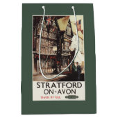 Garrick Gasthaus-und Harvard-Haus-Schienen-Plakat Mittlere Geschenktüte (Vorderseite)