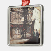 Garrick Gasthaus-und Harvard-Haus-Schienen-Plakat Silbernes Ornament (Links)