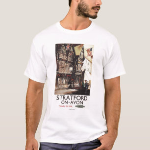 Garrick Gasthaus-und Harvard-Haus-Schienen-Plakat T-Shirt