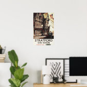 Garrick Inn und Harvard House Rail Poster (Heimbüro)