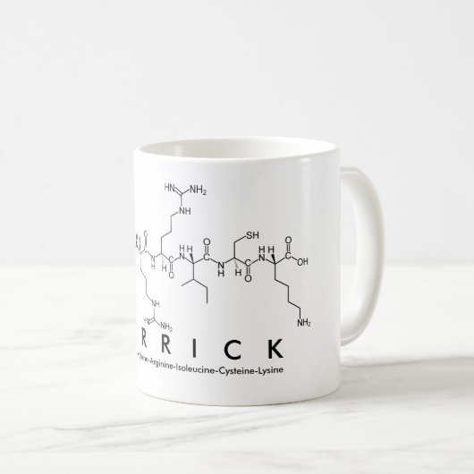 Garrick Peptidname Tasse (VorderseiteRechts)