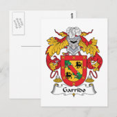 Garrido Familienwappen Postkarte (Vorne/Hinten)