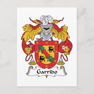 Garrido Familienwappen Postkarte