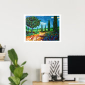 Garrigue in Provence Poster (Heimbüro)
