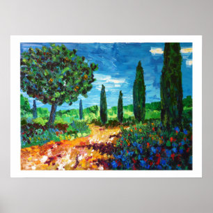Garrigue in Provence Poster