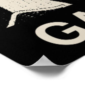 Garrincha Vintag Portrait Poster (Ecke)