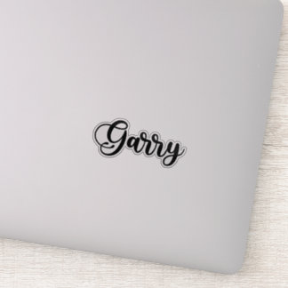 Garry Name - Handgeschriebene Kalligrafie Aufkleber