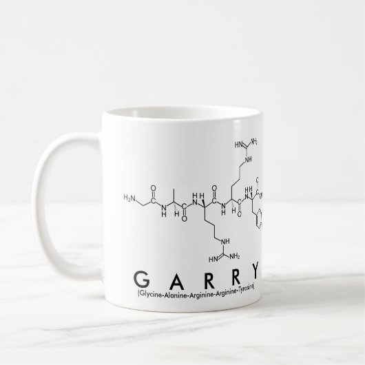 Garry-Peptidnamen-Tasse Kaffeetasse (Links)