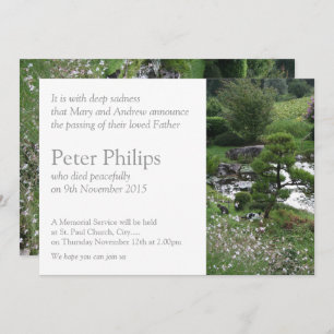 Garten 3 mit Cats Gedenkfeier Ankündigung