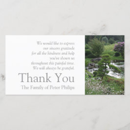 Garten 3 mit Katzen-Beileid danken Ihnen 2 Dankeskarte