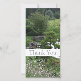 Garten 3 mit Katzen Vielen Dank Foto-Karten 1 Dankeskarte