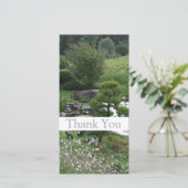 Garten 3 mit Katzen Vielen Dank Foto-Karten 1 Dankeskarte (Stehend Vorderseite)