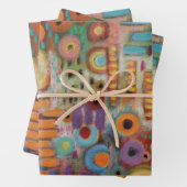 Garten Abstrakt Geschenkpapier Set (Beispiel)