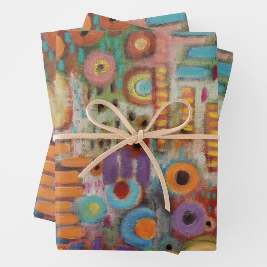 Garten Abstrakt Geschenkpapier Set (Beispiel)