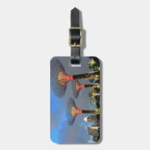 Garten am Golf von Singapur Supertree Grove Gepäckanhänger (Vorderseite vertikal)