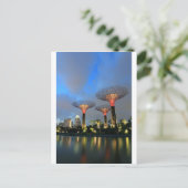 Garten am Golf von Singapur Supertree Grove Postkarte (Stehend Vorderseite)