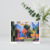 Garten am Thunersee per August Macke Postkarte (Stehend Vorderseite)