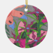 Garten am Twilight Stone Untersetzer Keramik Ornament (Vorne)