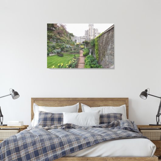 Garten am Windsor Castle Leinwanddruck (Insitu (Schlafzimmer))