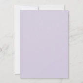 Garten Amethyst Blätter Hochzeit Einladung (Rückseite)