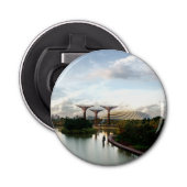 Garten an der Bucht - Singapur Flaschenöffner (Vorderseite)