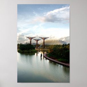 Garten an der Bucht, Singapur - Poster