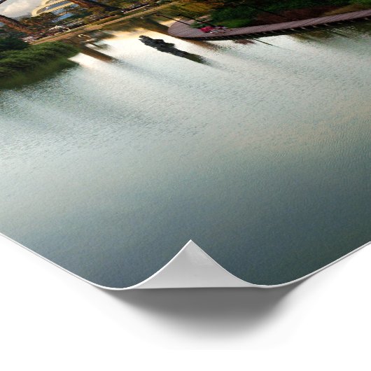 Garten an der Bucht, Singapur - Poster (Ecke)