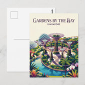 Gärten an der Bucht Singapur Postkarte (Vorne/Hinten)