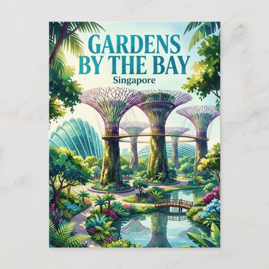 Gärten an der Bucht Singapur Singapur Postkarte (Vorderseite)