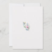 Garten an der Riviera 40 Jahre Hochzeit Einladung (Rückseite)