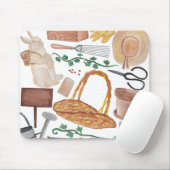 Garten-Aquarelldruck Mousepad (Mit Mouse)