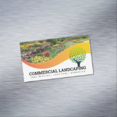 Garten Außenbereich | Baumlogo | Landflucht Magnetische Visitenkarte (Beispiel)