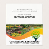 Garten Außenbereich | Gartenarbeit | Landflucht Visitenkarten (Außenseite Aufgefaltet)