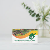 Garten Außenbereich | Logo auf der Schaufelebene Visitenkarte (Stehend Vorderseite)