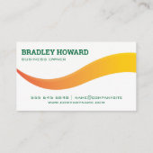 Garten Außenbereich | Logo auf der Schaufelebene Visitenkarte (Rückseite)