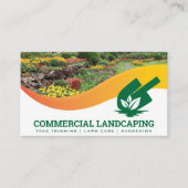 Garten Außenbereich | Logo auf der Schaufelebene Visitenkarte (Vorderseite)