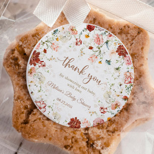 Garten Baby Blütenfest Baby-Einweihung Runder Aufkleber