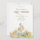 Garten-Baby-Party Einladung (Vorderseite)