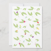 Garten-Babyparty-Einladung Einladung (Rückseite)