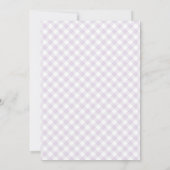 Garten Bat Mitzvah Einladung Gingham (Rückseite)