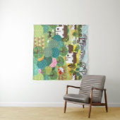 Garten, Bauernhof, Natur und Landschaft. Vintage E Wandteppich (Beispiel (Horizontal))