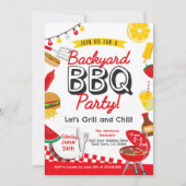 Garten BBQ Einladung (Vorderseite)