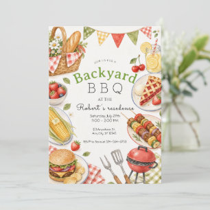 Garten- BBQ- Party Sommer-Picknick-Familie Einladung